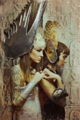 Gaussian Winter - Wings Of Horus, Wings Of Osiris, Solar Disc Nicodemus Necklace, Stormborn Cuff, Mirror-Mirror Ring and Dregon Ring
