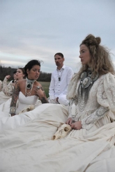 Pearls Of Winter - Alexandra Necklace, Draconis Cuff, Nicodemus Cemetery Flower Ring & Daenerys Necklace