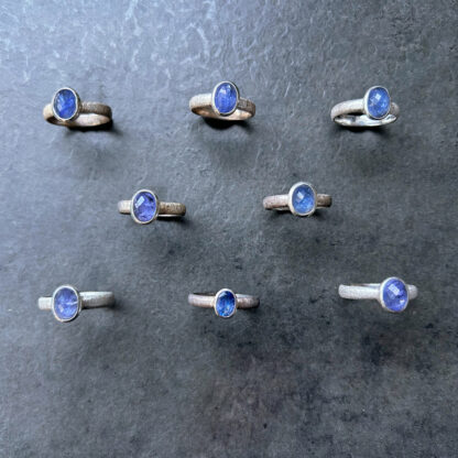 Faceted Tanzanite Rings