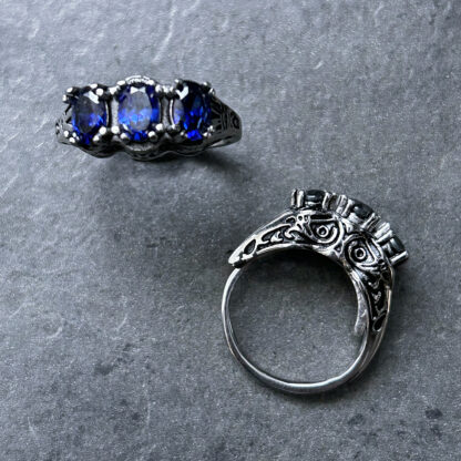 All Seeing Eye Ring in Iolite