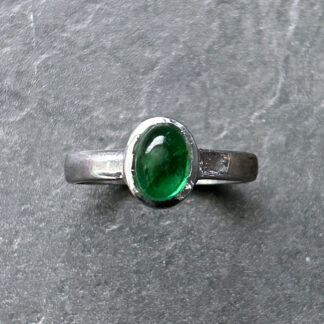 Oval Green Tourmaline Ring four
