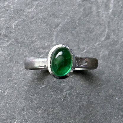 Oval Green Tourmaline Ring four